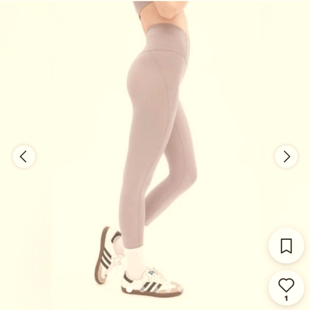 Girlfriend Collective Nude/Beige Comprehensive High-Rise Leggings Sz S